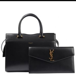 Saint Laurent Uptown Medium East-West Satchel Bag